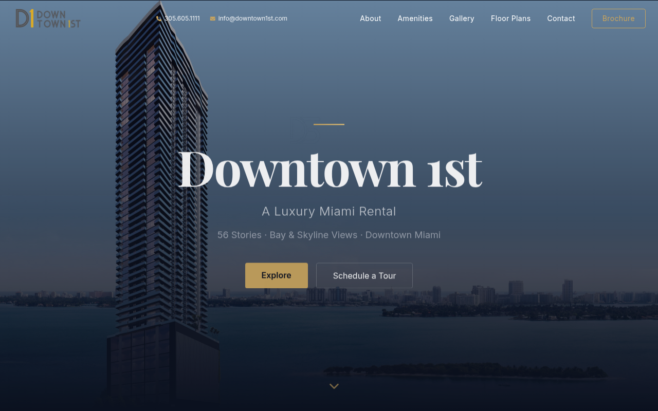 Downtown 1st website