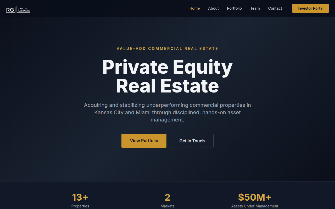 RG Capital Partners website